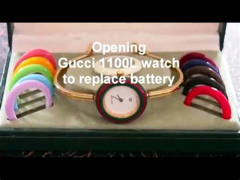 sostituzione batteria orologio gucci 1100|gucci watch 1100 battery replacement.